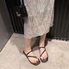 Fashion Outside Black Slides New Fashion Woman Slippers High Quality H Sandal Korea Style Sandals Vip On Offer Non Slip Shoes for Women