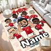 Custom Name Personalized Manchester Football F.C Print Carpet, Versatile Home Decor Rug, for Playroom, Apartment, Balcony, Entryway, Hallway Gift