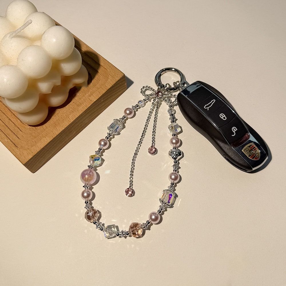 Tassel Mobile Phone Lanyard Heart Girls Phone Pendant Bowknot Phone Chain Christmas Gifts