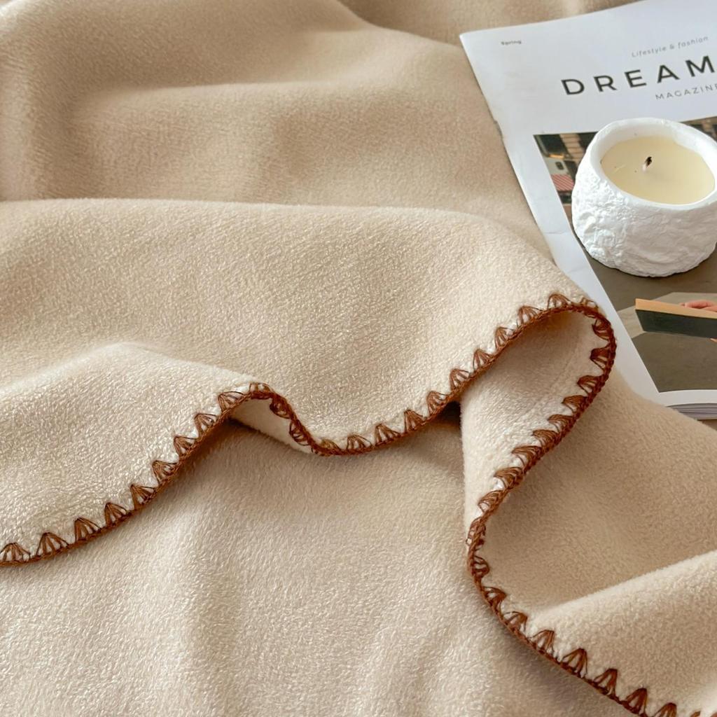 Double-Sided Imitation Cashmere Multi-Functional Thickened Blanket: Office Nap & Sofa Shawl