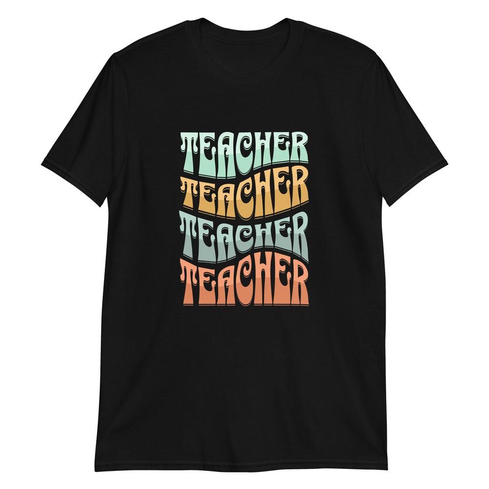 

Teacher Waves Text Art T-Shirt M