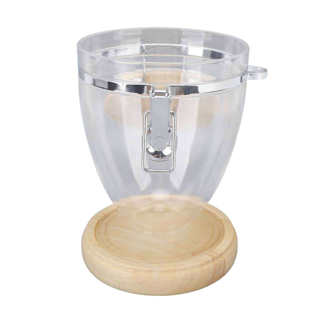 Coffee Bean Container Loose Leaf Tea Coffee Sugar Nuts Canister Clear Food Storage Jar with