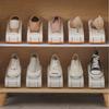 Space-Saving Double-Layer Shoe and Slipper Storage Box with Layered Partition for Home Decoration