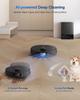 ECOVACS Deebot T30S Pro Robot Vacuum Cleaner with Wiping Function, 11,000 Pa, ZeroTangle Technology, 70°C Hot Water Wiping When Washing