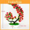 Artificial Rose Bonsai Plant With Realistic Plastic Flowers For Home Decor And Gift