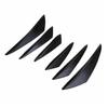 6pcs Universal Gloss Black Car Auto Front Bumper Fins Spoiler Canards Refit