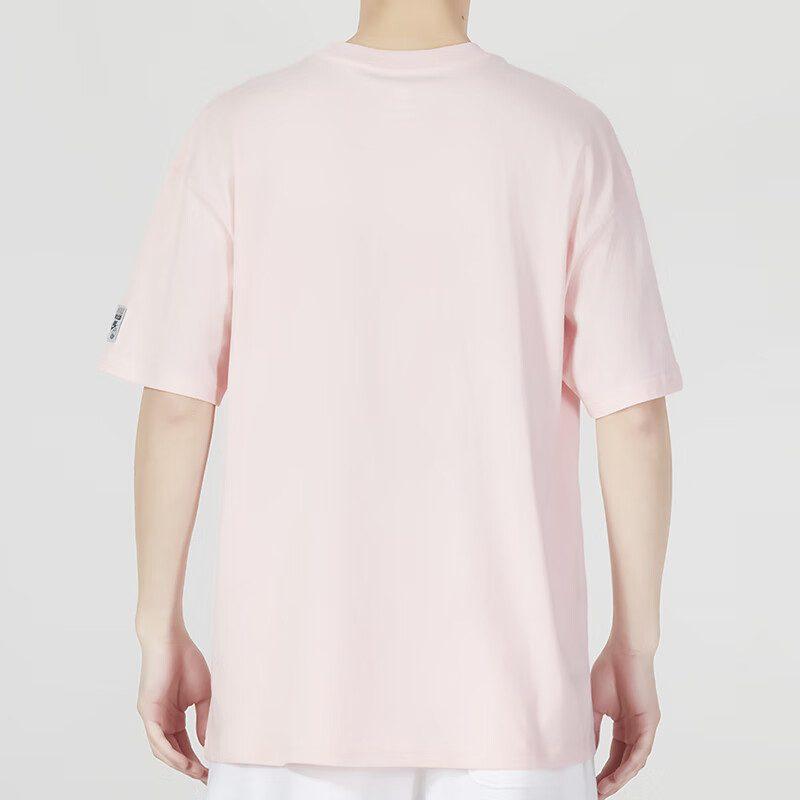 Nike T Shirts Men's Pink Crew Neck Moderate FB9804-686