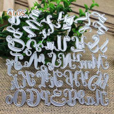 Talos Bokstav Alfabet Metall Skärning Dies DIY Scrapbooking Papper Kort Album Stencil