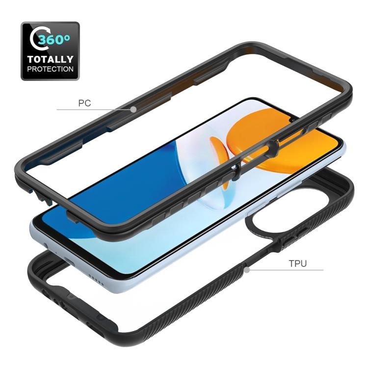 Funda de teléfono de TPU transparente a prueba de golpes con diseño de cielo estrellado para Honor X7