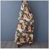 Women's Vintage Long Dress with Cotton and Linen Patterns
