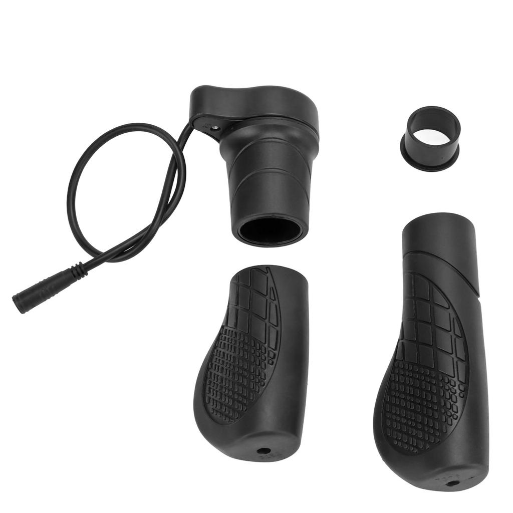 Electric Bike Left Side Half Handle Rubber ABS Metal 76X Half Twist Throttle Grip Fit for Bafang