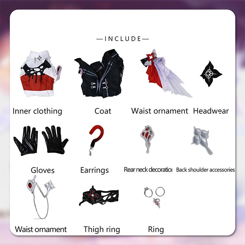 

Игра Honkai Star Rail Вечноночь 7 марта Косплей Костюм Загадочный Иностранный Гость Женское Платье Костюм для Хэллоуин Вечеринки XXXL