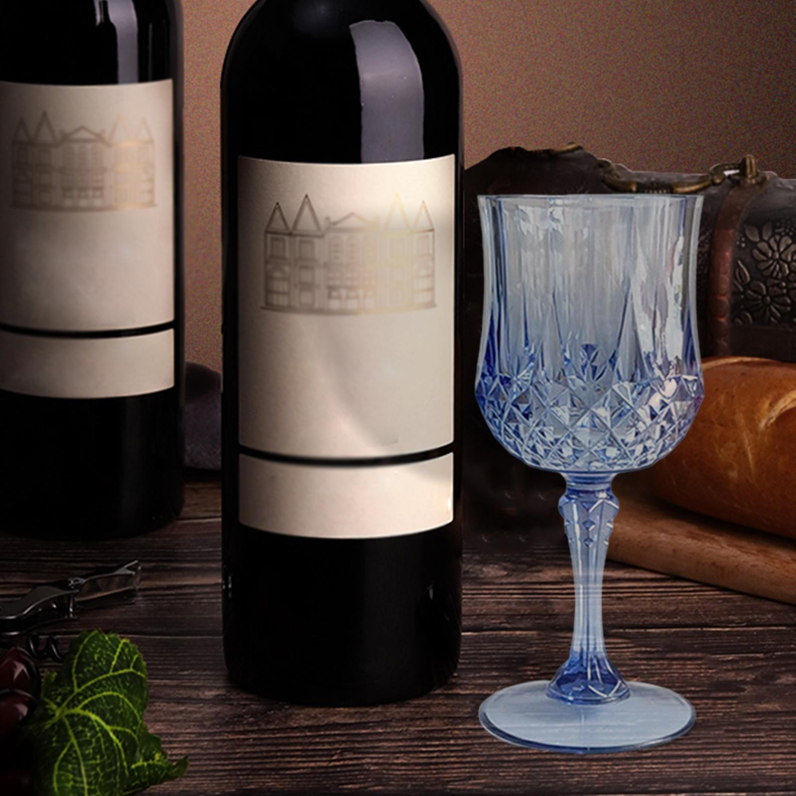 

Colored Goblet Cup Artistic Portable Drinking Drinkware for Anniversary Bar Restaurant Wedding синій