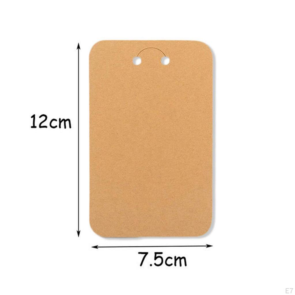 100 Pcs Keychain Display Cards with Self Seal Bags, Jewelry Packaging Supplies for Earrings,