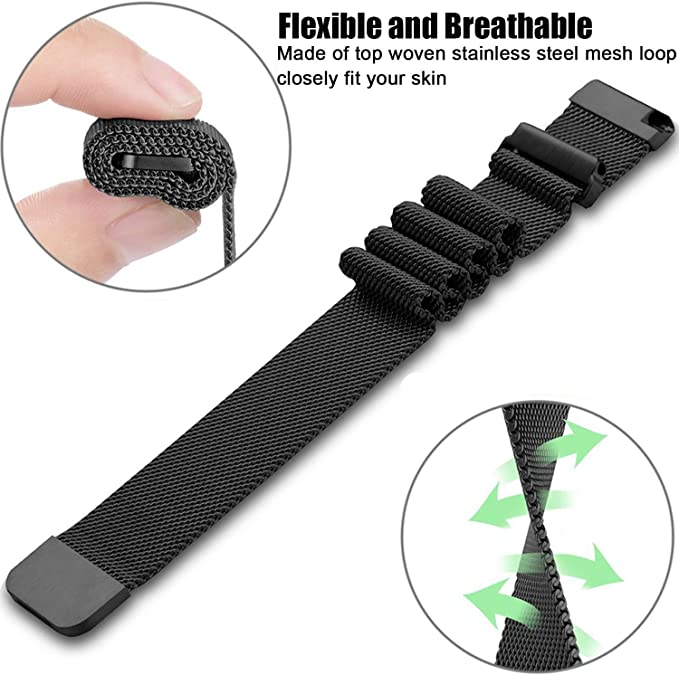Metal Strap for Fossil Gen 6 5E 5 Lite 4 3 Q Carlyle HR Hybrid 42mm 44mm 45mm Magnetic Watchband Stainless Steel WristBand