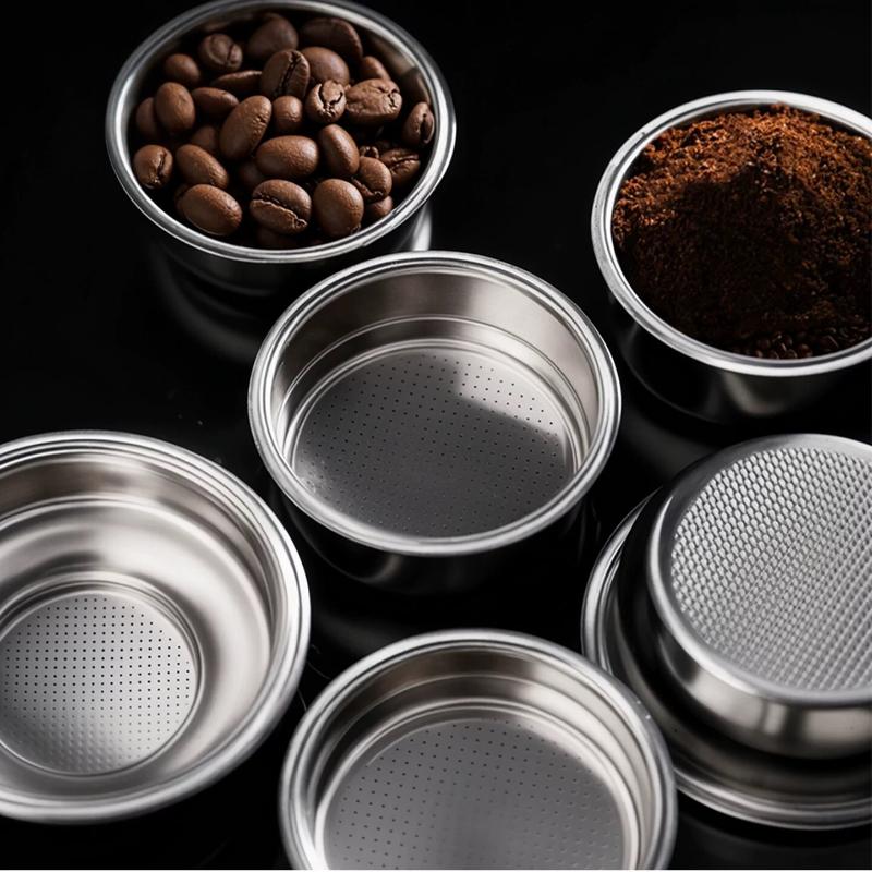 1 Adet 51/54mm 1 Fincan 2 Fincan Filtre Yedek Filtre Sepeti Kahve için Tabansız Portafiltre Barista Espresso Aksesuarları
