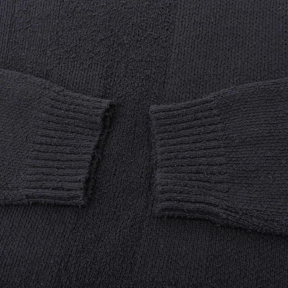 Y's Y's Y's Different Knit Docking Pullover Knit Tops Women's Black Size 2 YY-K75-680 Tops 2 blackUsed