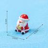 Mini Statuina di Natale in Resina con Carini Disegni di Babbo Natale e Pupazzo di Neve Perfetta per Paesaggi in Miniatura Decorazione da Scrivania per la Casa