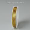 Gold & Silver Colored Thread for DIY Bracelet Weaving - Chinese Knot, Gold Silk & Winding Thread, Small Roll