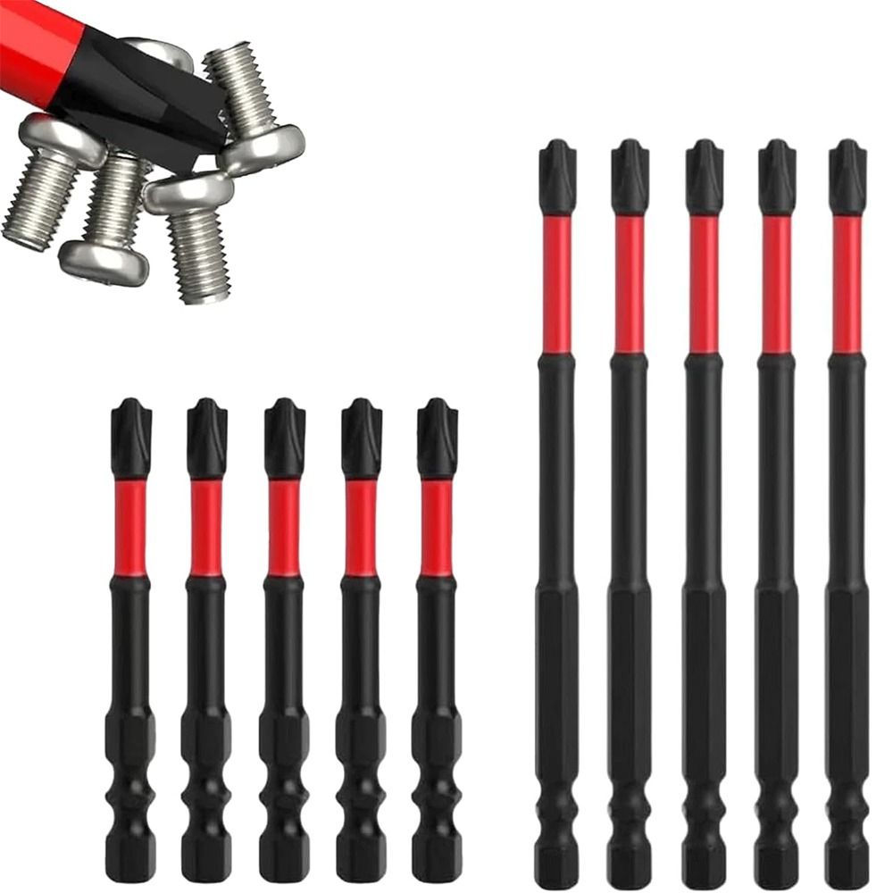 5/10Pcs Hex Shank Lmpact Screwdriver Bit Set 65/110mm Socket Switch Electrical Tools