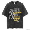 When Life Gives You Lemons, Make Lemon Pound Cake Oversized T shirt 100% Cotton Vintage Washed T-shirt for men women 0420-3