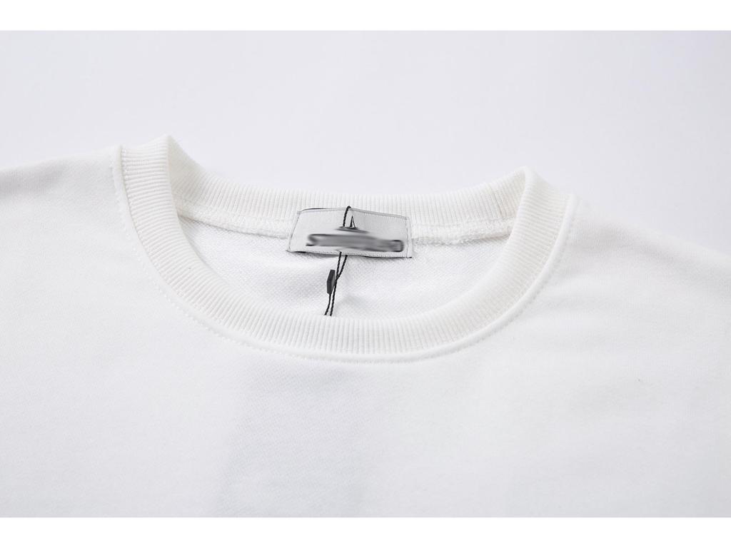 Unisex jednobarevná mikina s kulatým výstřihem, nášivkou a dlouhým rukávem