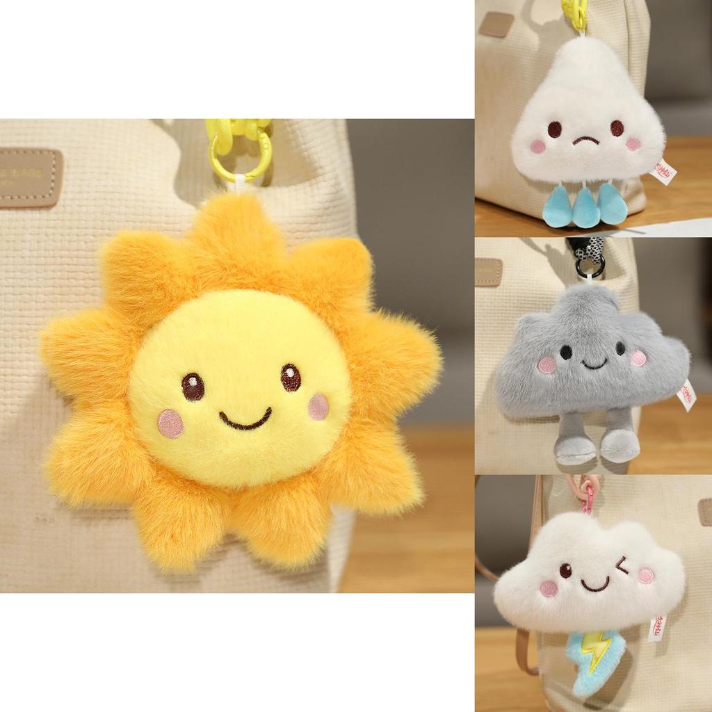 Weather Forecast Plush Toy Cloud Thunder Rain Sunny Day Decor Gift For Friends