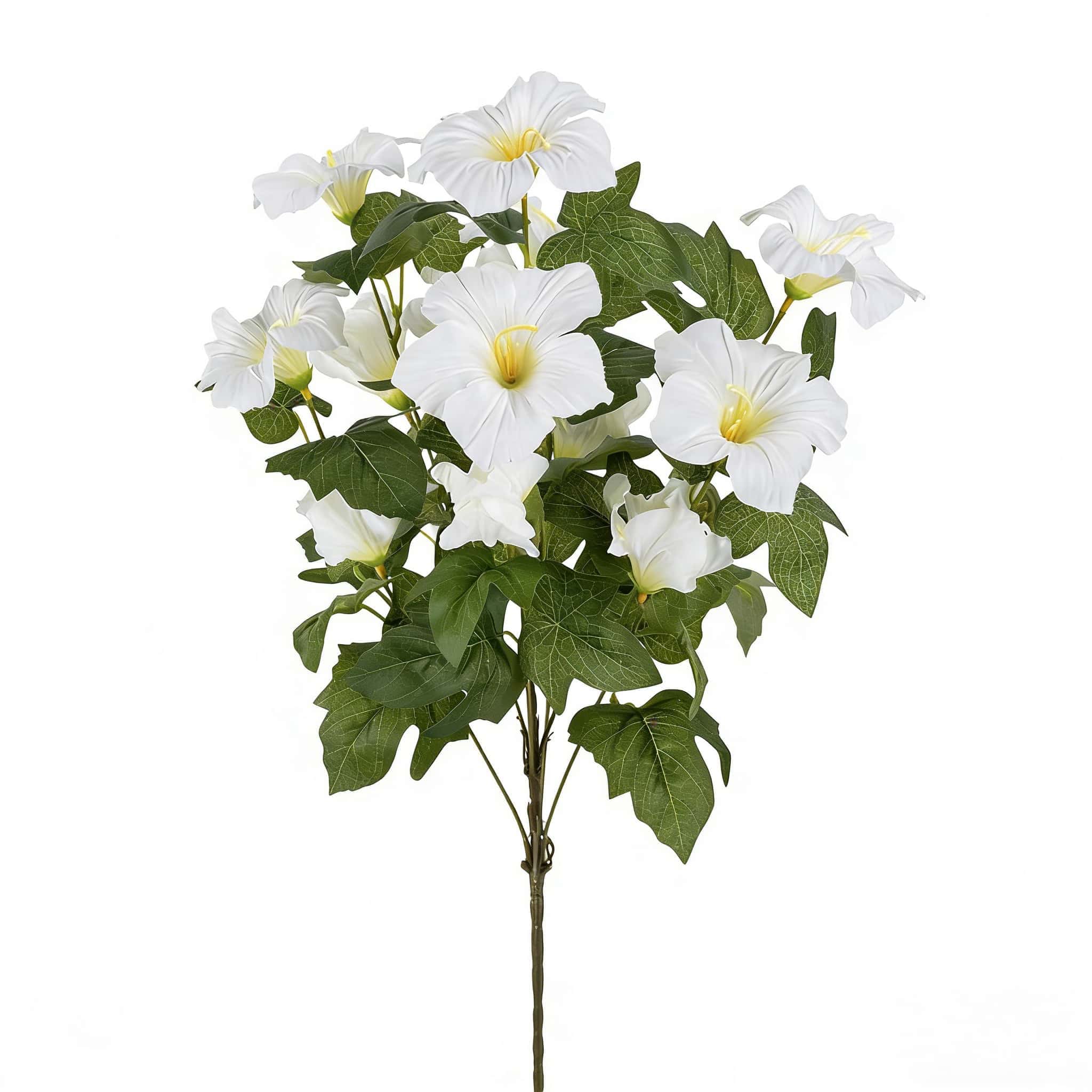 

1/3pc Multicolor No Fade Artificial Trumpet Flower Realistic Faux Blooms for Garden Wedding All Season In/Outdoor Decor 1PCS білий