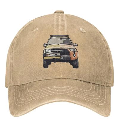 Klassische Offroad 4Runner Land Cruiser Baseballkappe Unisex Stil Baumwolle Gewaschen Geländewagen LKW Truckerhut Verstellbar
