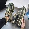 Men's Sneakers Platform Casual Shoes  Breathable Low-Top Running Shoes Outdoor Trend Shoe Height Increase Lace-up Men Shoes