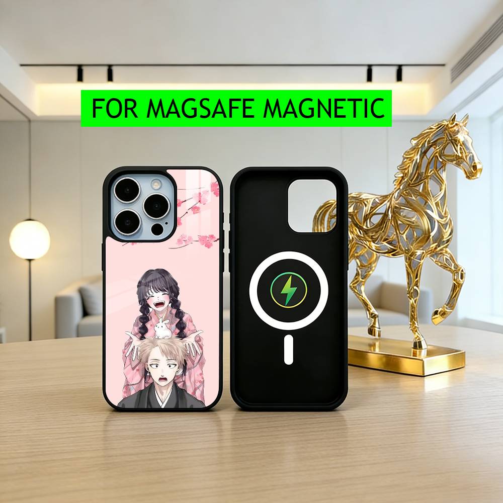 Kaoruko W-Waguri Rintaro T-Tsumugi-ES Phone Case For iPhone17,16,15,14,13,12,11 Plus,Pro Magnetic with Magsafe Wireless Charging
