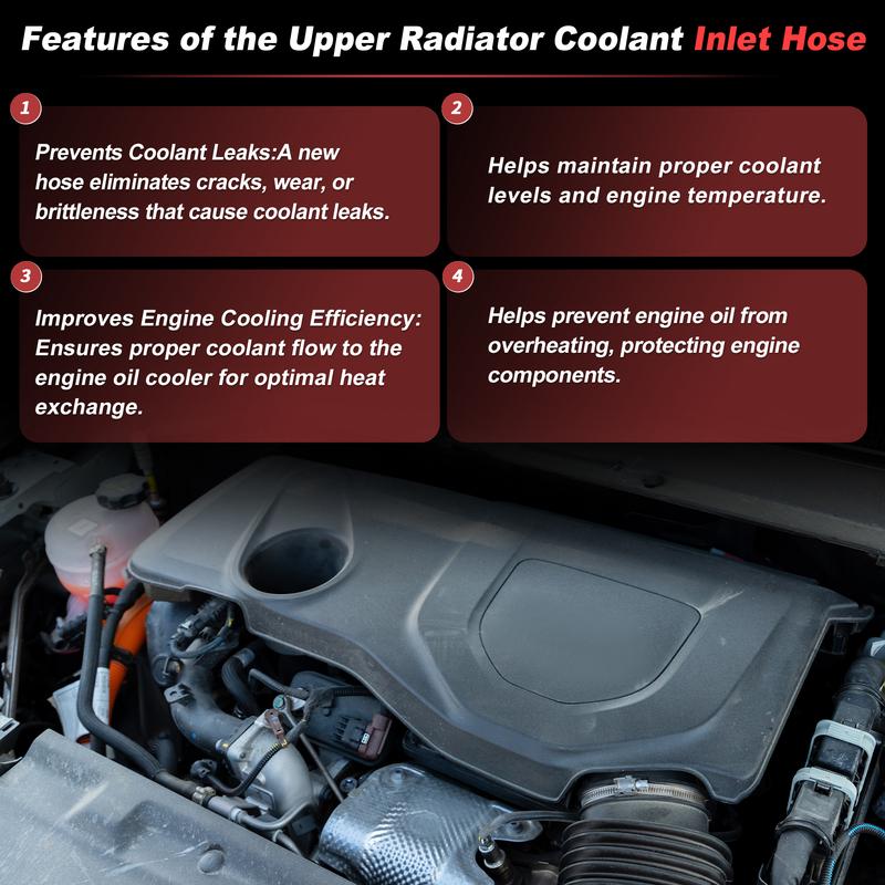 X Autohaux Upper Radiator Coolant Inlet Hose for Jeep Compass Patriot 2.0L 2.4L 2007-2017 for Dodge Caliber 1.8L 2.0L 2.4L 2007