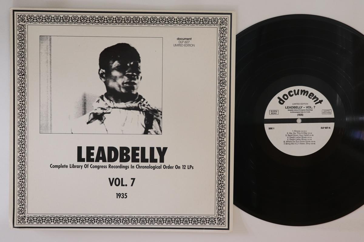 

LP Record LEADBELLY - Vol. 7 1935 DLP607 DOCUMENT 1990 Austria Blues Used
