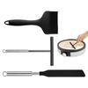 Stainless Steel French Crepe Spreader Crepe Spreader and Spatula Kit Pancake Like Batter Spreading Tools Pancake Cooking Tools