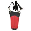 Barber Scissors Holster Pouch PU Leather Hairdressing Tools Holder Bag With Shoulder Belt Red