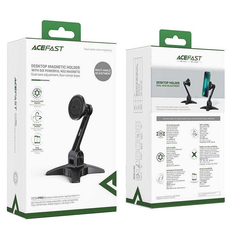 Black Magnetic Phone Holder Stand