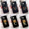 For vivo V60 5G 6.67" Case Popular Letters A-Z Crown Soft Silicone TPU Cover For Vivo v60 5G VIVO V2511 Bumper Phone Shell Coque