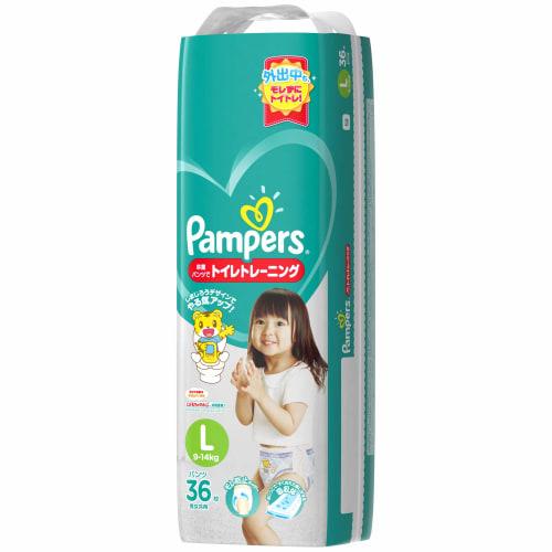 

[Брюки L размера] Подгузники Pampers выпускные брюки (9~14 кг) 36 штук