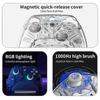K10 Gaming Controller With Charging Dock RGB Wireless Gamepad Hall Effect Joystick Trigger For Nintend Switch/PC/Phone(White)