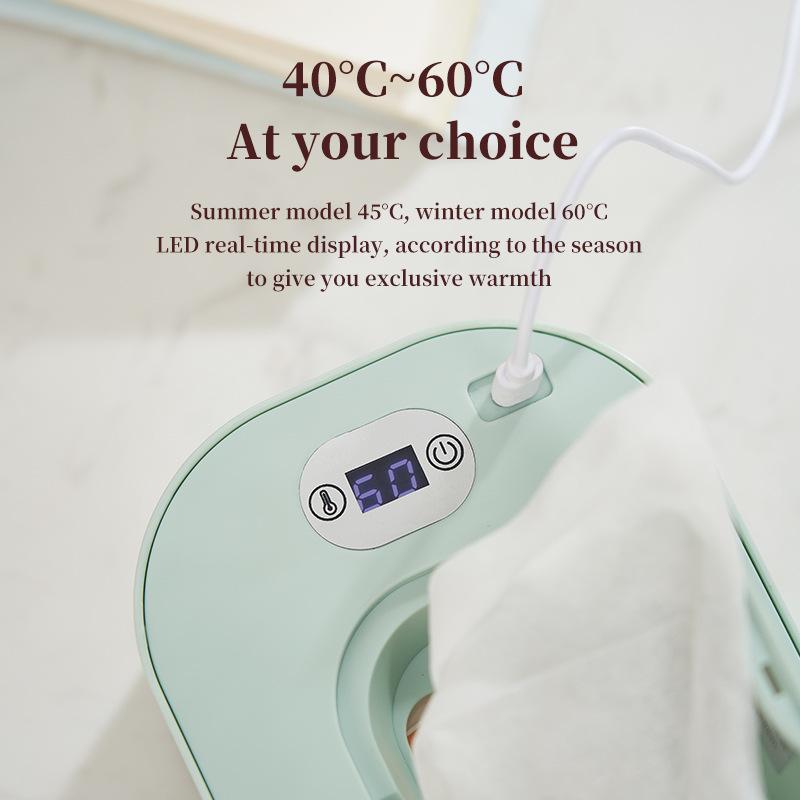 Portable USB Baby Wipes Warmer – Insulated, Constant Temperature, Ideal for Travel.