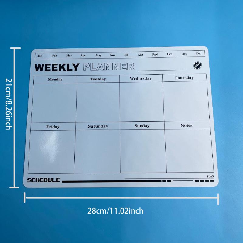 Erasable Decorative Magnetic Whiteboard, Perfect for Message Writing, Planning & Sticky Note Display