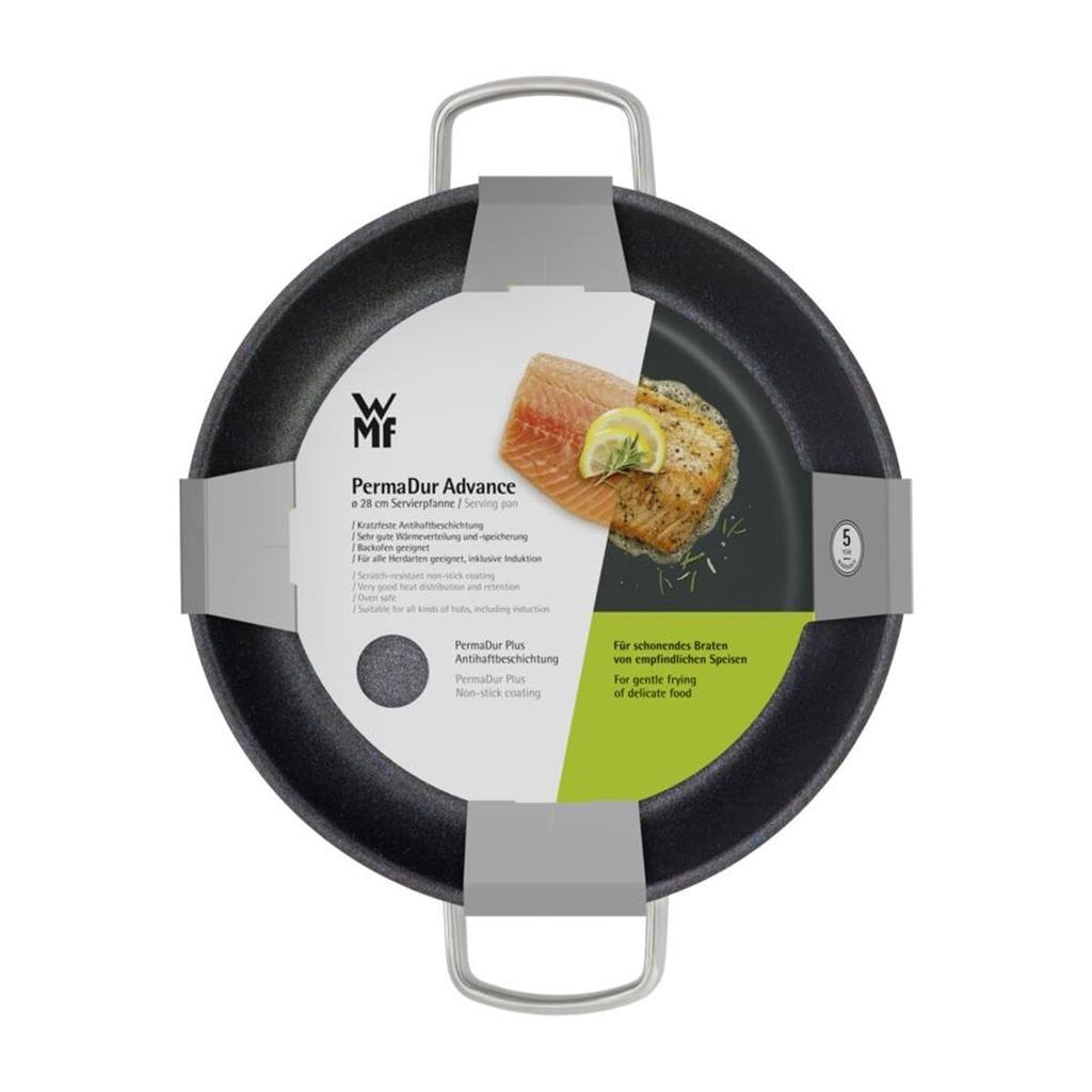 WMF Tigaie cu două mâini 28 cm Palmadur Advanced IH Compatibilă cu gaz W0775384021
