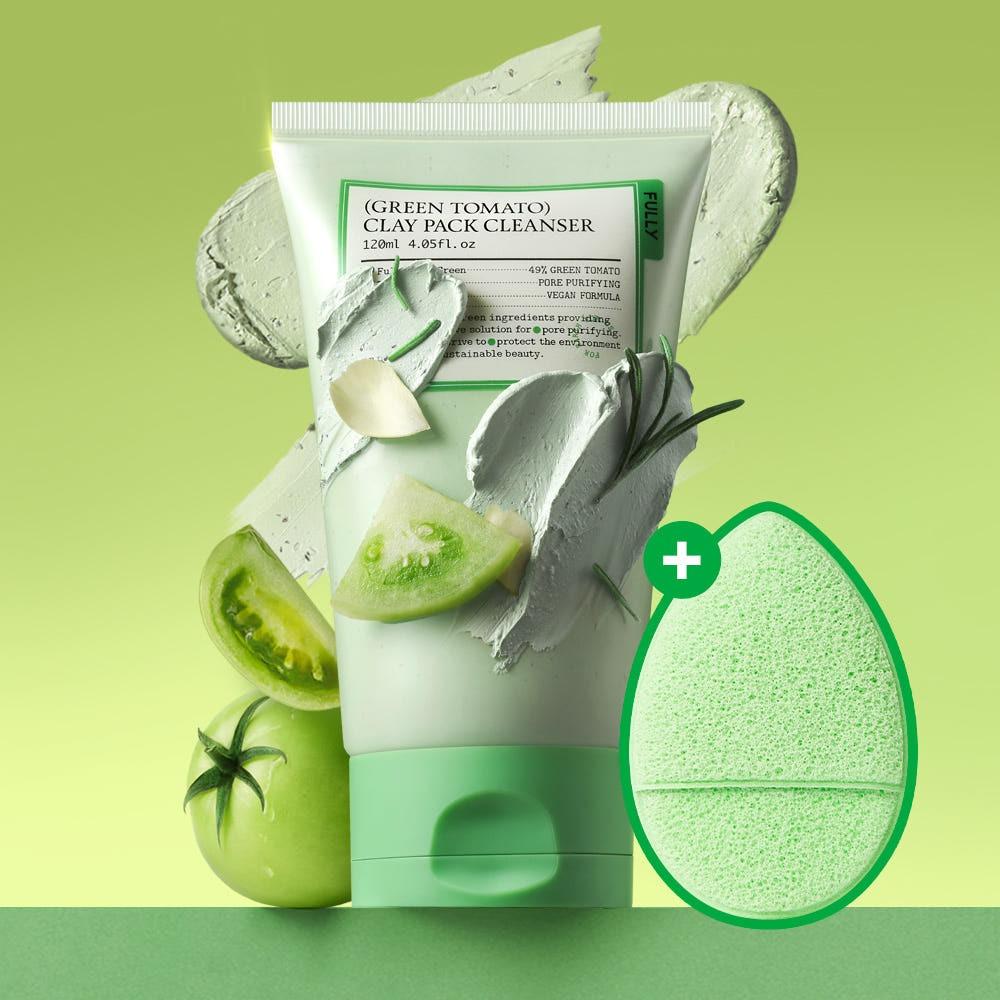 FULLY Green Tomato Clay Pack Cleanser Pore Cleansing Deep Hydration 120ml