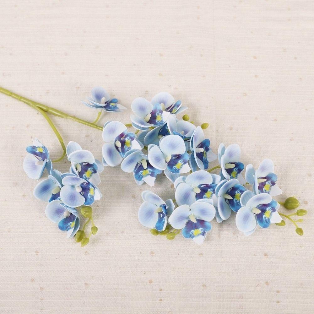 21 Heads Artificial Phalaenopsis Branches Real Touch Fake Mini Flowers Balcony Decor