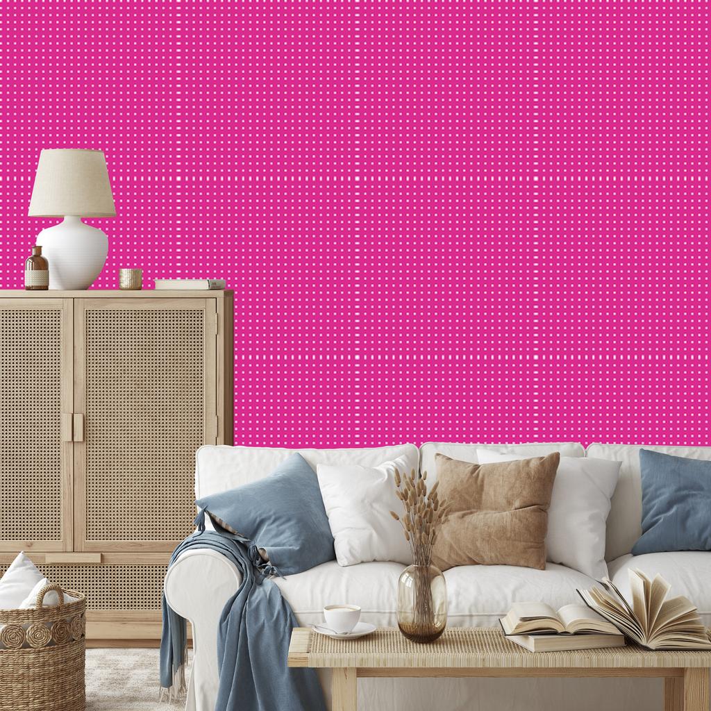 Dots Wallpaper, Purple Background, Purple Center, for Living Room and Bedroom, 50x1000