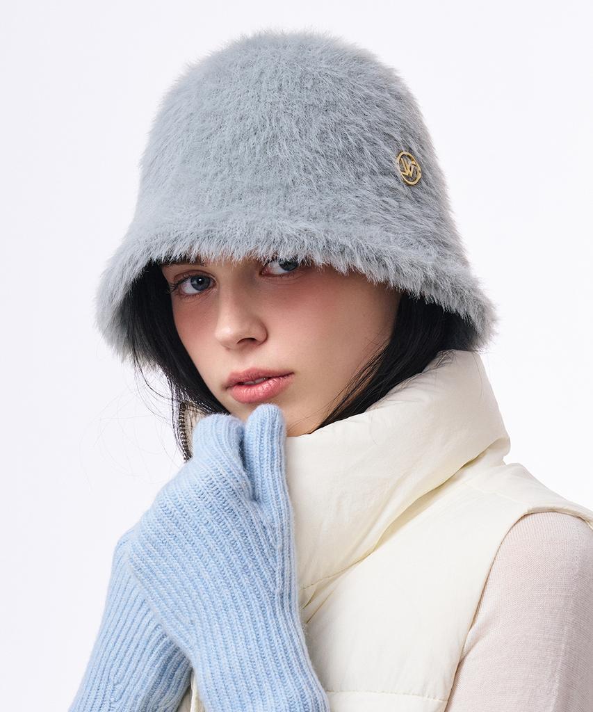 Hwaiteusaenjeu Soft Feather Knit Bucket Hat Kitchener (4 Colors)