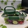 Salad Container Food Storage Versatile Reusable with Foldable Fork Box Lunch for