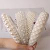 Baroque Vintage Pearl Glass Beads Bow Headband Fashion Hairbands Full Rhinestone Sponge Hair Band Hair Accessories
