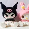 Sanrio Anime Bausteine Kawaii Hello Kitty Kuromi MyMelody Cinnamoroll Diamant Bausteine Puppe Spielzeug Kinder Geburtstagsgeschenk