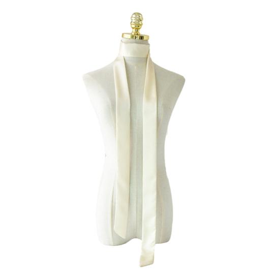 

Silk Scarf Smooth Satin Solid Color Narrow Headband Soft Touch Women Headband Scarf Fashion Accessory